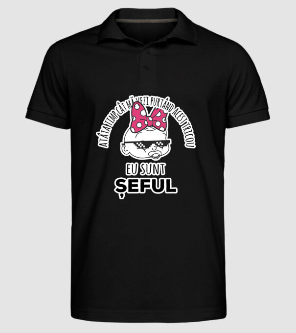 atâta timp cât mă vezi purtând acest tricou, eu sunt șeful model negru pe tricou