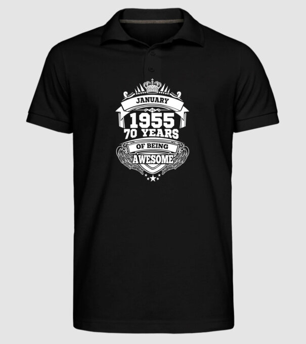 Awesome being of january 1955 model negru pe tricou