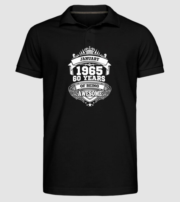 Awesome being of january 1965 model negru pe tricou