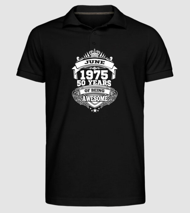 Awesome being of june 1975 model negru pe tricou