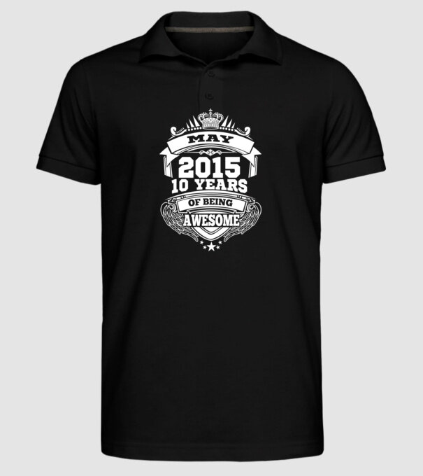 Awesome being of may 2015 model negru pe tricou