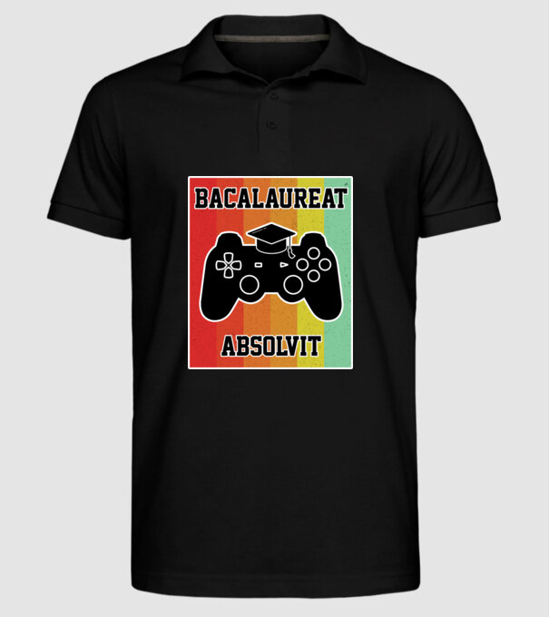 bacalaureat absolvit model negru pe tricou