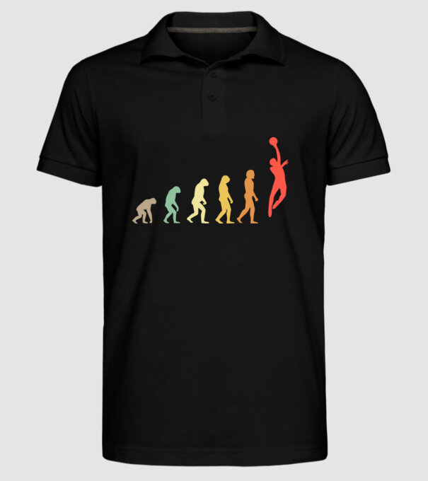 Basketball evolution model negru pe tricou