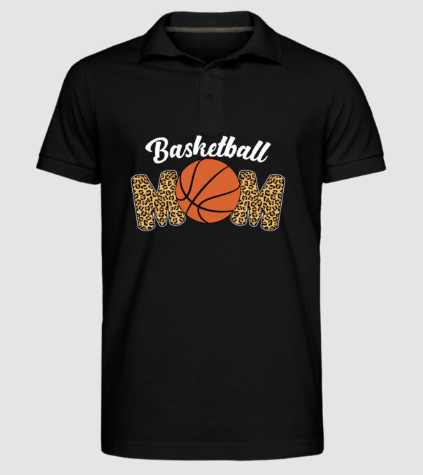 Basketball Mom model negru pe tricou