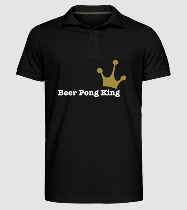 Beerpong model negru pe tricou