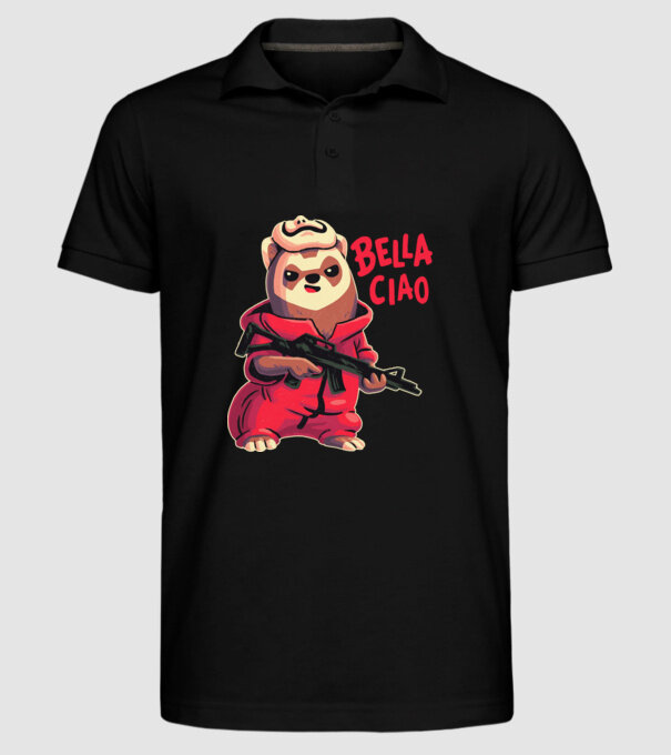 bella ciao rebel model negru pe tricou