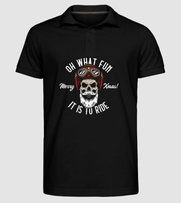Biker Skull model negru pe tricou