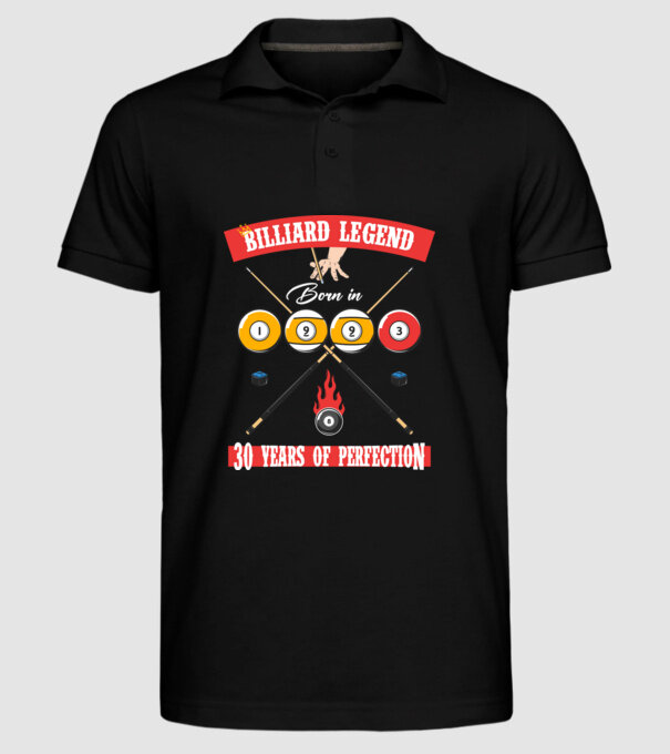 Billiard legend born in 1993 model negru pe tricou