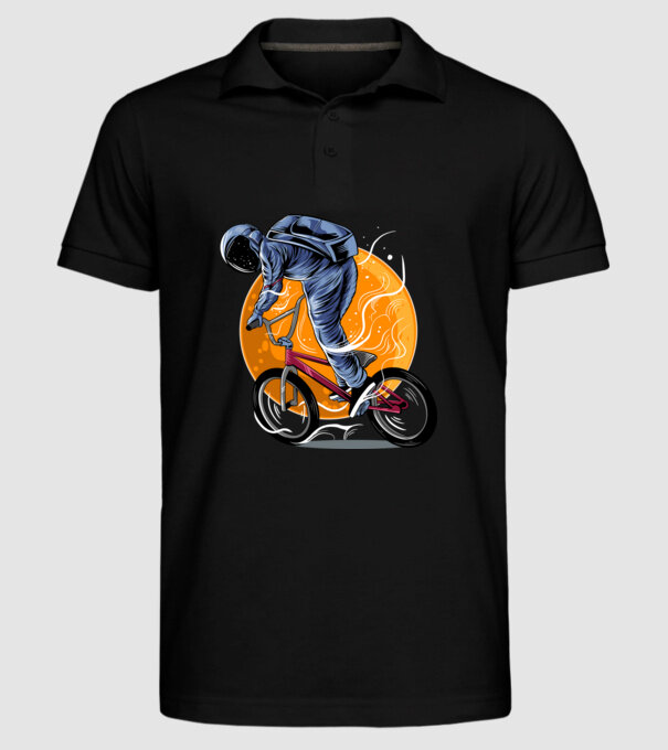 BMX space model negru pe tricou