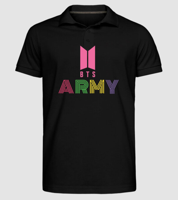 BTS ARMY model negru pe tricou