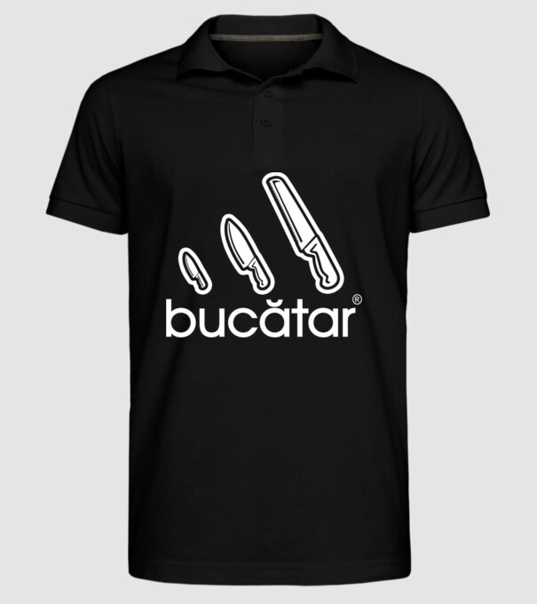 bucătar model negru pe tricou