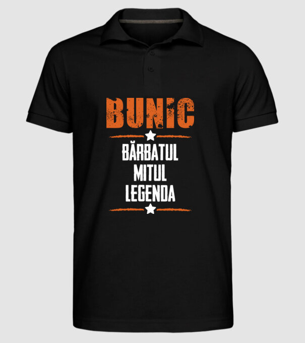 Bunic - bărbatul, mitul, legenda model negru pe tricou