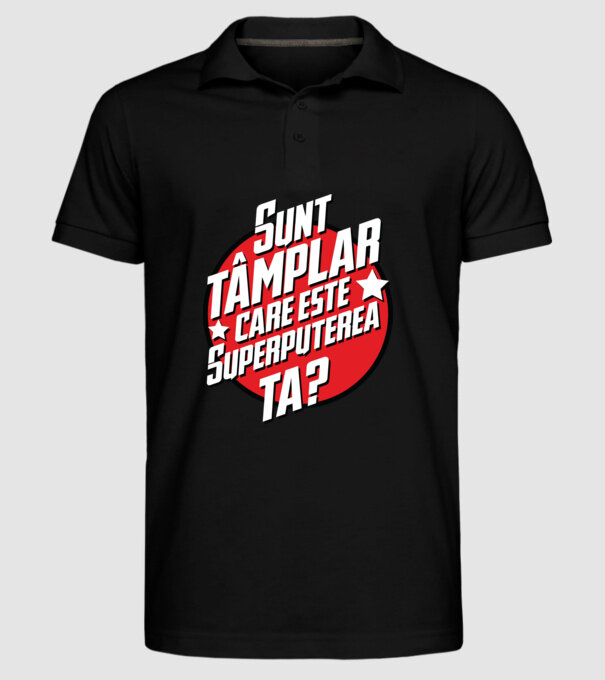 sunt tâmplar, care este superputerea ta? model negru pe tricou