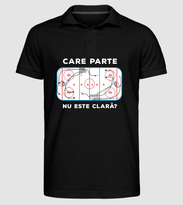 Care parte nu este clară? model negru pe tricou