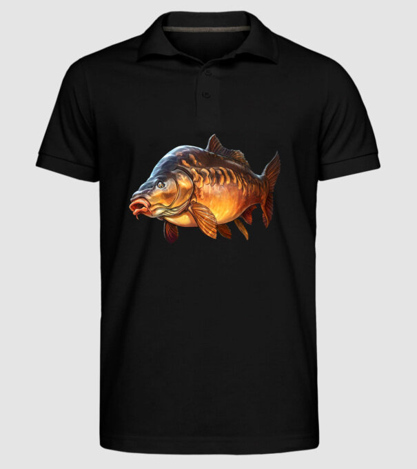 Carp model negru pe tricou