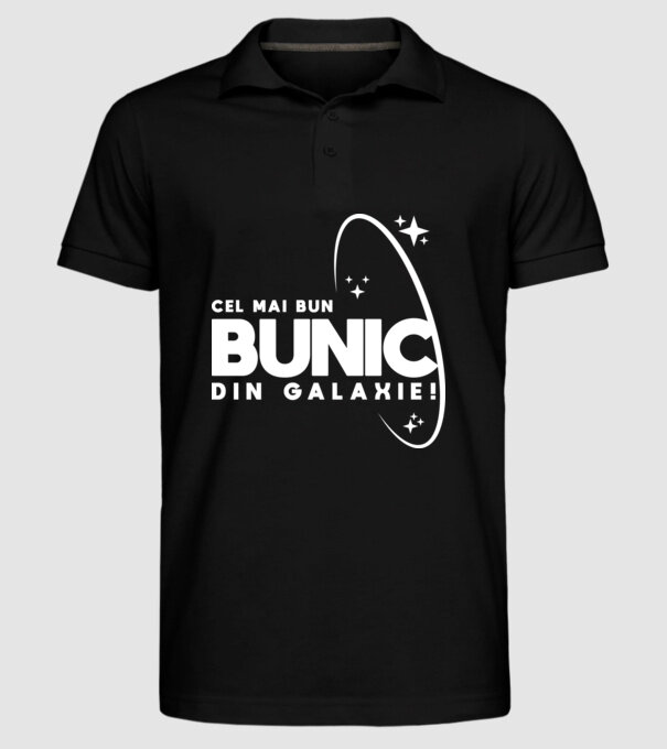 Cel mai bun bunic din Galaxie! model negru pe tricou