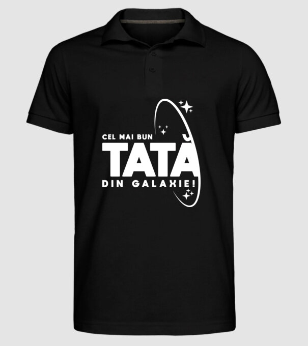 Cel mai bun tată din Galaxie! model negru pe tricou
