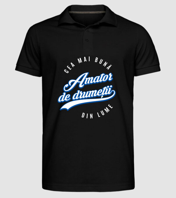 Cea mai bună amator de drumeții din lume model negru pe tricou