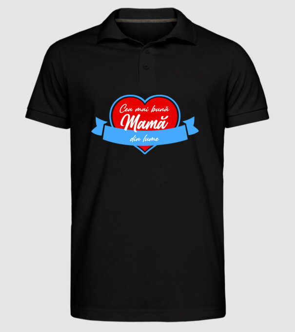 Cea mai bună mamă din lume model negru pe tricou