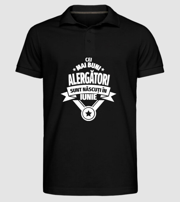 Cei mai buni alergători sunt născuți în Iunie model negru pe tricou