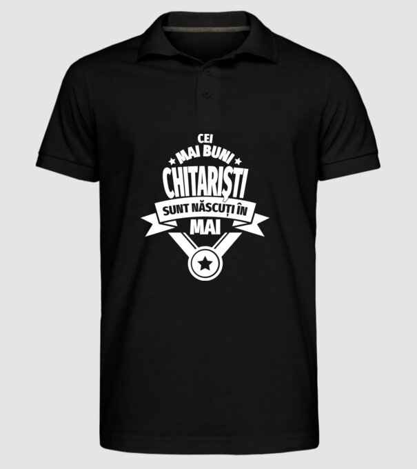 Cei mai buni chitariști sunt născuți în mai model negru pe tricou