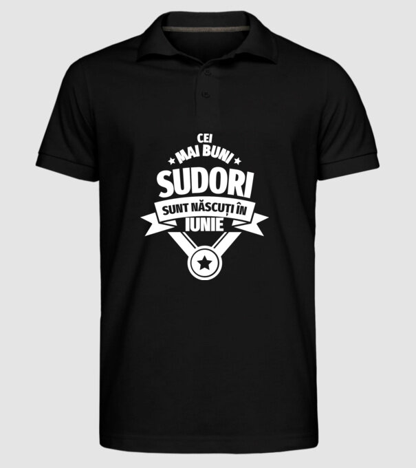 Cei mai buni sudori sunt născuți în Iunie model negru pe tricou