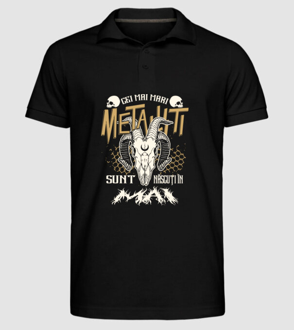 Cei mai mari metaliști sunt născuți în mai. model negru pe tricou