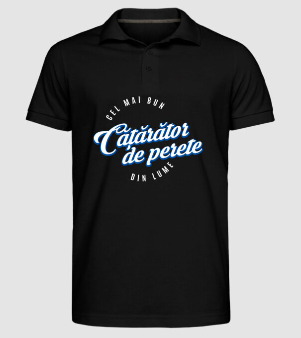 Cel mai bun cățărător de perete din lume model negru pe tricou