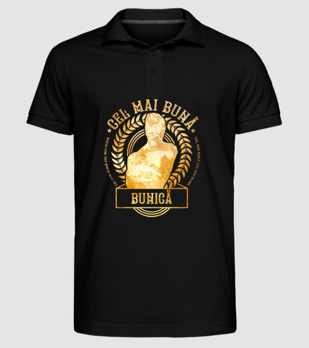 Cea mai bună bunică model negru pe tricou