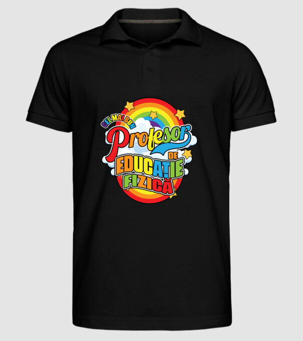 Cel mai bun educație fizică model negru pe tricou