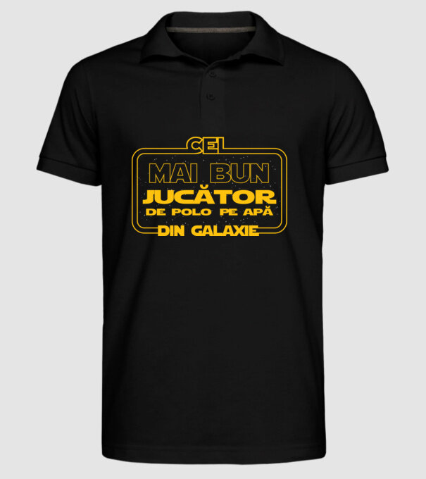 Cel mai bun jucător de polo pe apă din galaxie model negru pe tricou