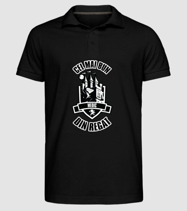 Cel mai bun medic din regat model negru pe tricou