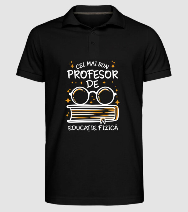 Cel mai bun profesor educație fizică D2782032 model negru pe tricou