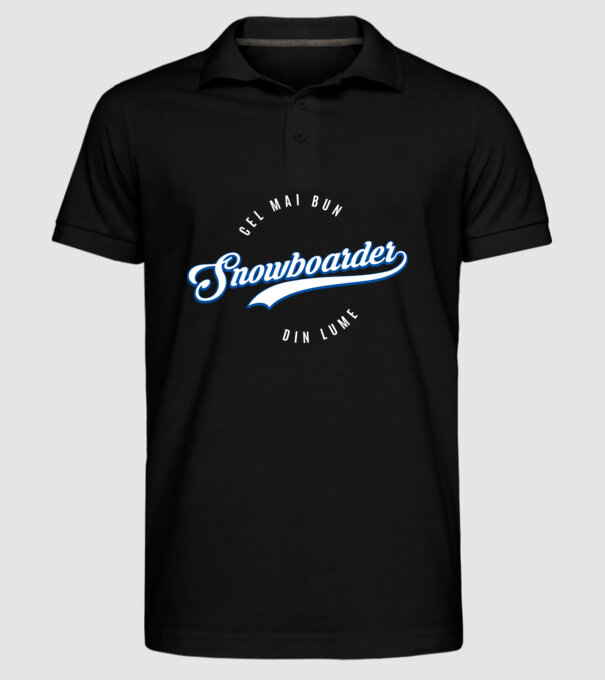 cel mai bun snowboarder din lume model negru pe tricou