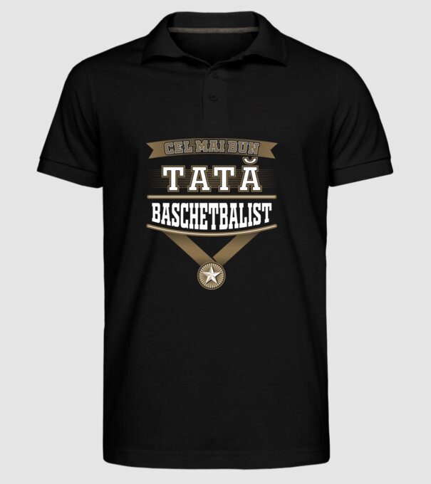 Cel mai bun tată baschetbalist model negru pe tricou