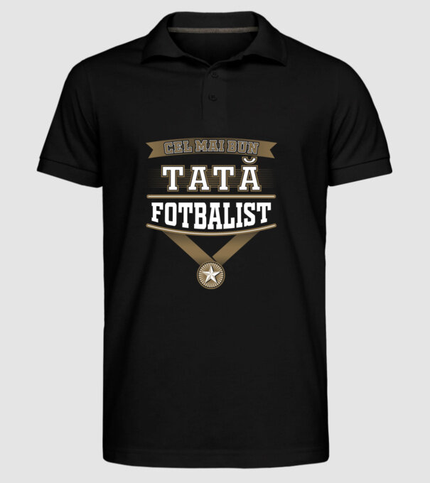 Cel mai bun tată fotbalist model negru pe tricou