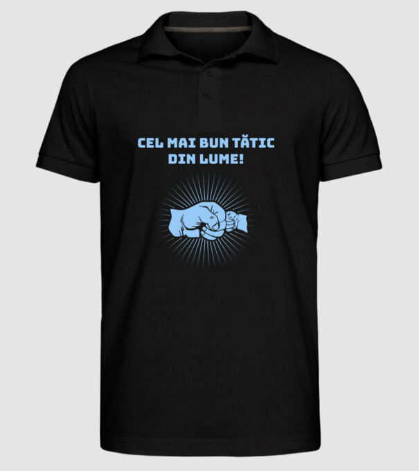 cel mai bun Tătic din lume model negru pe tricou