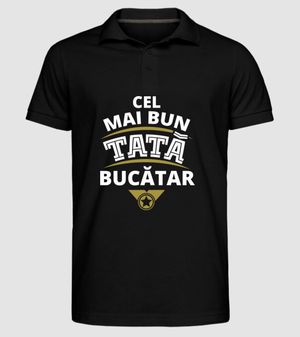 Cel mai bun tată bucătar model negru pe tricou