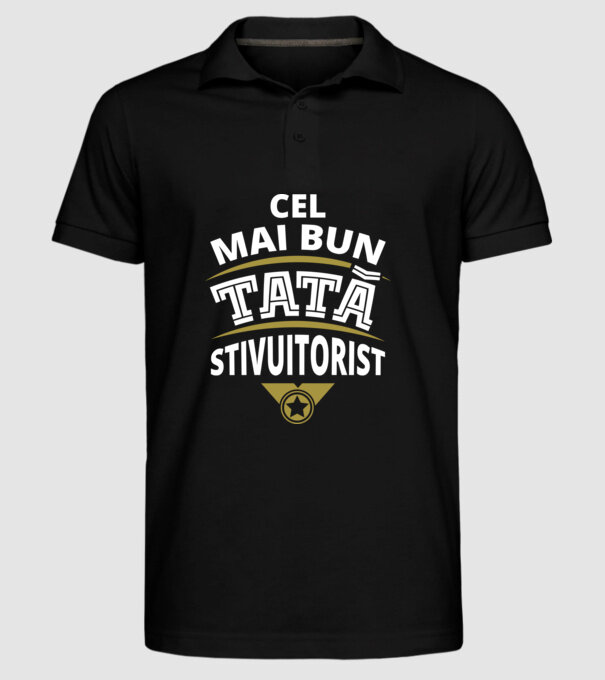 Cel mai bun tată stivuitorist model negru pe tricou
