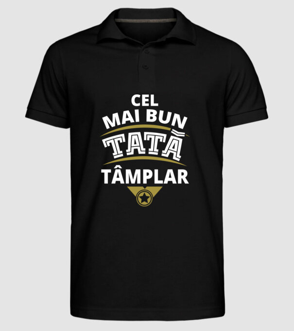 Cel mai bun tată tâmplar model negru pe tricou