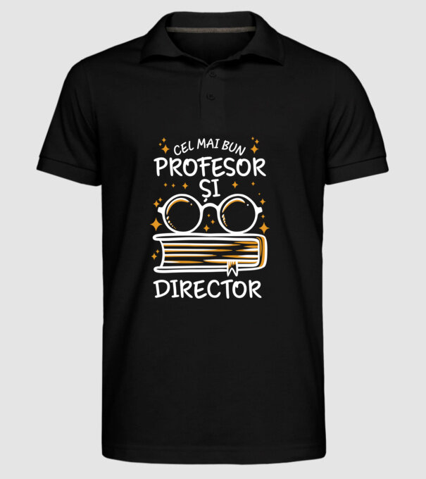 Cel mai profesor director model negru pe tricou