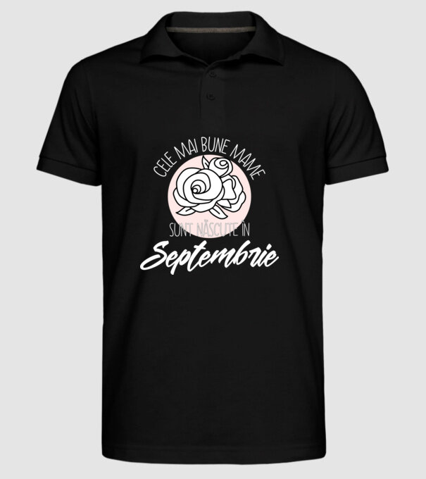 Cele mai bune mame sunt născute Septembrie model negru pe tricou