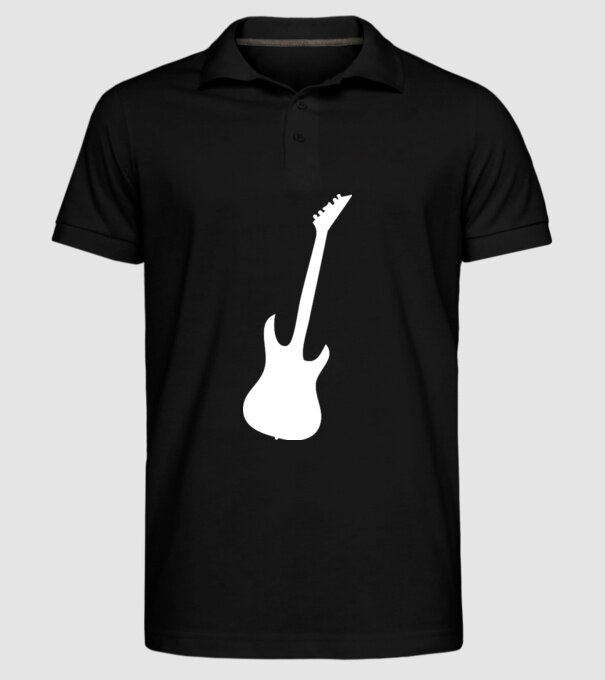 chitară model negru pe tricou