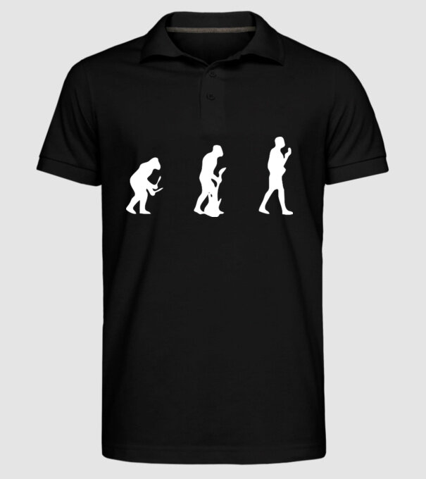 chitară evolution model negru pe tricou