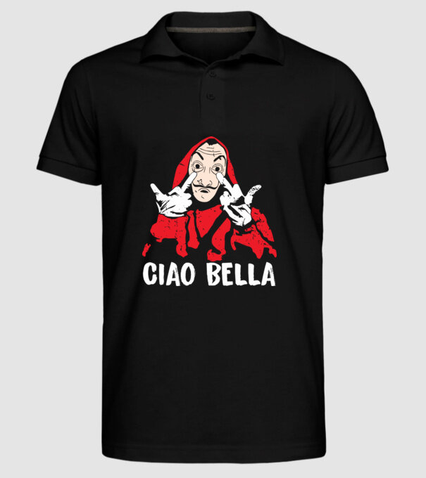 ciao bella dali model negru pe tricou
