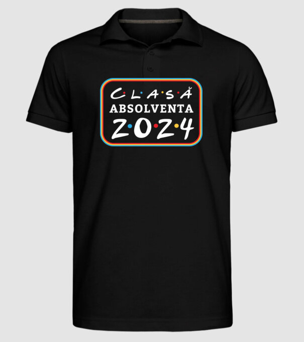 Clasă absolventă friends model negru pe tricou
