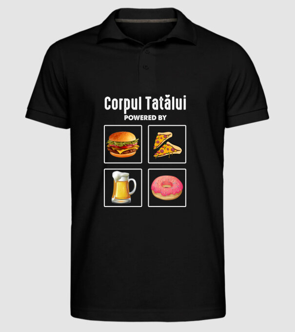Corpul Tatălui model negru pe tricou