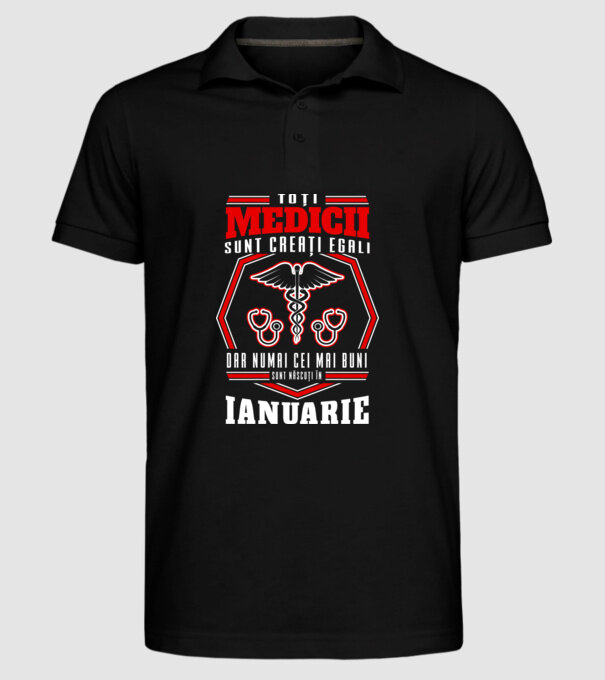 Toți Medicii sunt Creati egali ianuarie model negru pe tricou