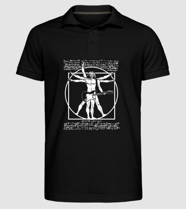 Da Vinci model negru pe tricou