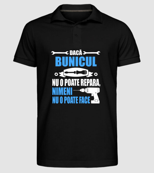 Dacă bunicul nu o poate repara, nimeni nu o poate face model negru pe tricou
